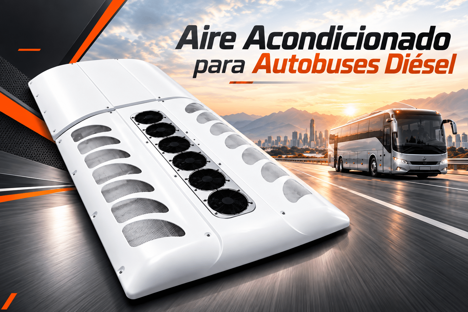 Aire acondicionado en autobuses que funcionan con combustible